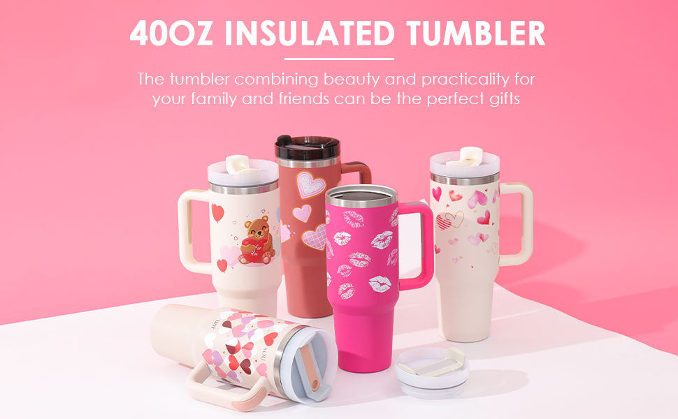 Tumbler With Handle: 40 Oz